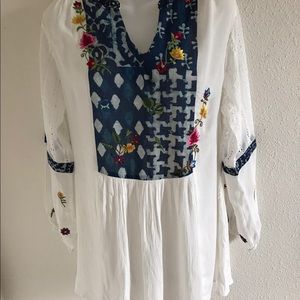 Firefly NWT Mixed Media Tunic Top Size Small